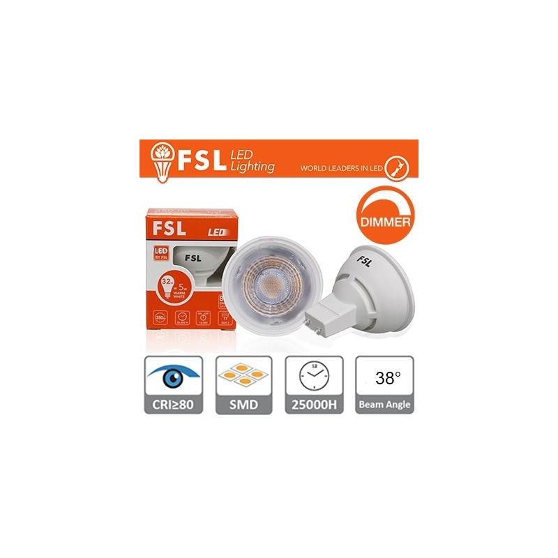 GU10 Lampadina LED - 6,5W 2700K 510LM 38° CRI80 Dimmerabile