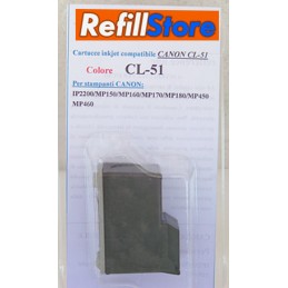 Cartuccia rigenerata Canon colore CL 51