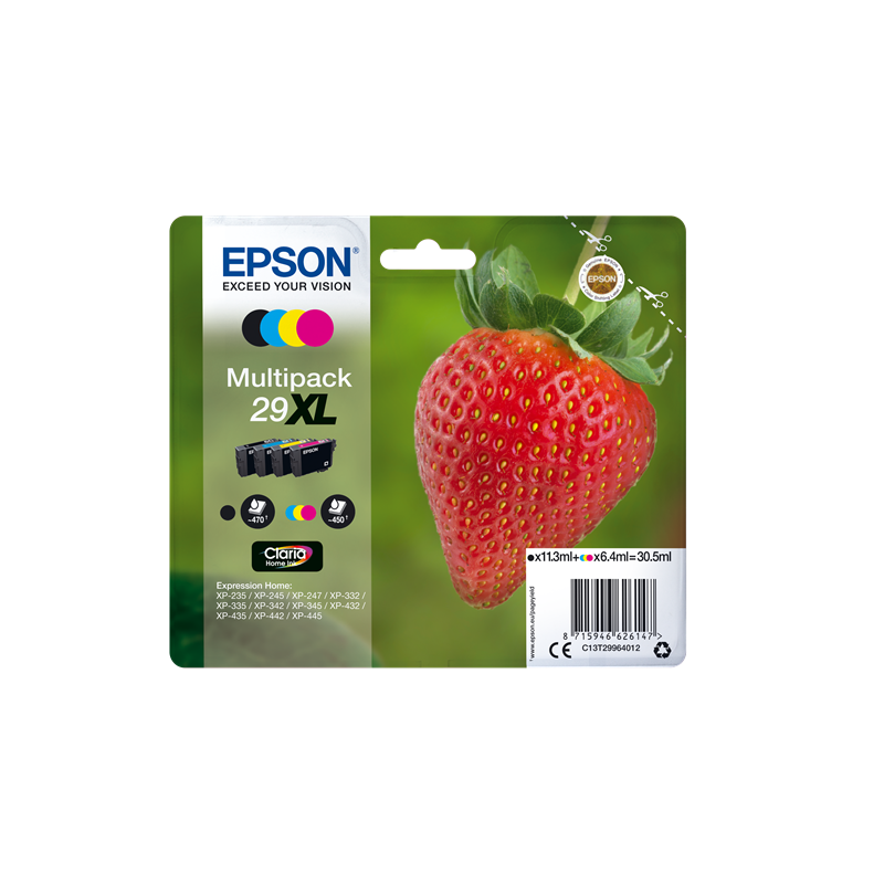 Multipack Epson Fragola 29XL Nero Ciano Magenta Giallo T2996 –