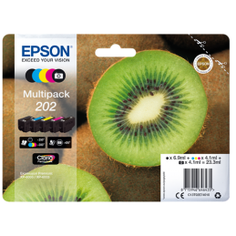 Multipack Epson Kiwi 202 Nero Ciano Magenta Giallo