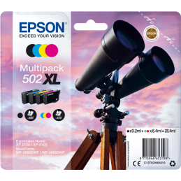 Multipack Epson Binocolo 502XL Nero Ciano Magenta Giallo -