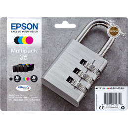 Multipack Epson Lucchetto 35 Nero Ciano Magenta Giallo