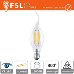 Lampada Filamento Colpo di Vento - 4W 2700K E14 400LM