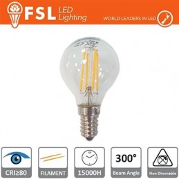 Lampada Filamento Sfera - 4W 2700K E14 400LM