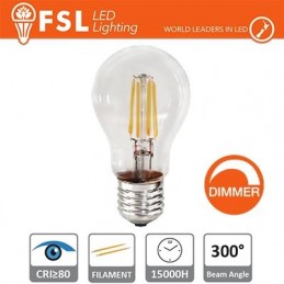 Lampada Filamento Goccia - 7W 2700K E27 800LM Dimmerabile