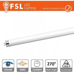 T5 LED Tubo Vetro - 12W 1000LM 4000K G5 PF0.5 Size:870x21mm